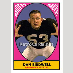 1967T Dan Birdwell Oakland Raiders
