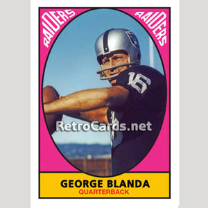 1967T George Blanda Oakland Raiders