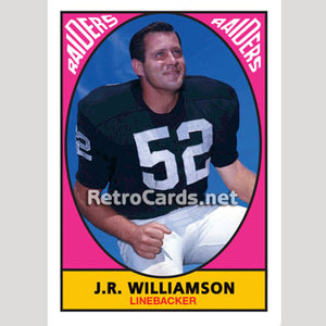 1967T J.R. Williamson Oakland Raiders