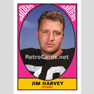 1967T Jim Harvey Oakland Raiders