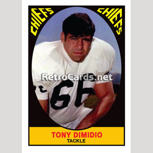 1967T Tony DiMidio Kansas City Chiefs