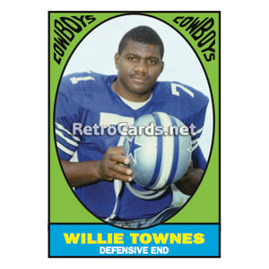 1967T Willie Townes Dallas Cowboys