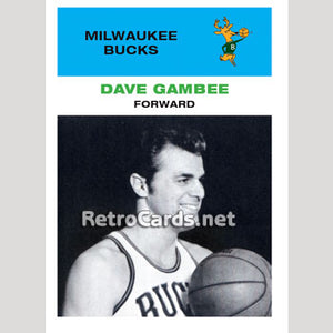 1968F Dave Gambee Milwaukee Bucks