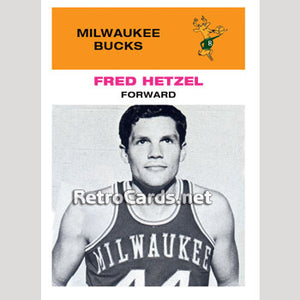 1968F Fred Hetzel Milwaukee Bucks