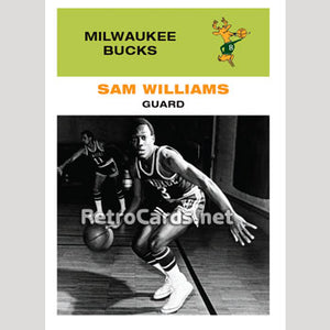 1968F Sam Williams Milwaukee Bucks