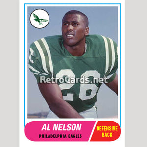 1968T Al Nelson Philadelphia Eagles