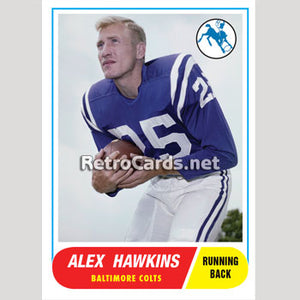 1968T Alex Hawkins Baltimore Colts