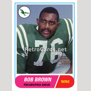 1968T Bob Brown Philadelphia Eagles