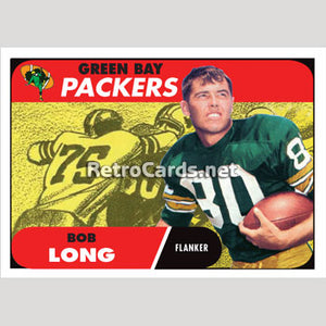 1968T Bob Long Green Bay Packers