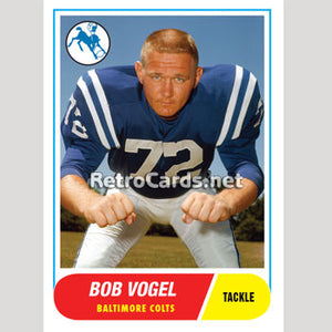 1968T Bob Vogel Baltimore Colts