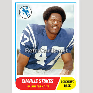 1968T Charlie Stukes Baltimore Colts