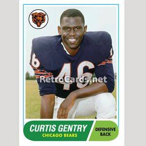 1968T Curtis Gentry Chicago Bears