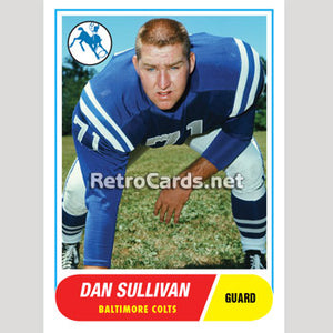 1968T Dan Sullivan Baltimore Colts