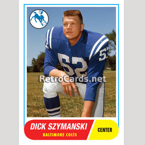 1968T Dick Szymanski Baltimore Colts
