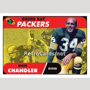 1968T Don Chandler Green Bay Packers