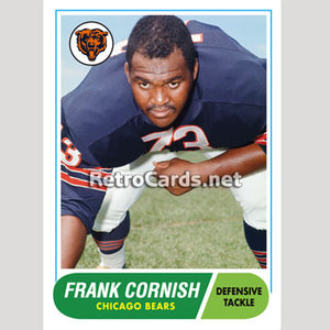 1968T Frank Cornish Chicago Bears