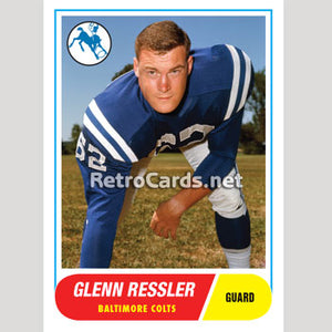 1968T Glenn Ressler Baltimore Colts