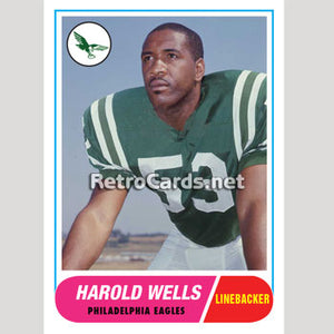 1968T Harold Wells Philadelphia Eagles