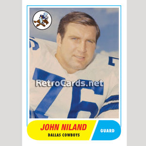 1968T John Niland Dallas Cowboys