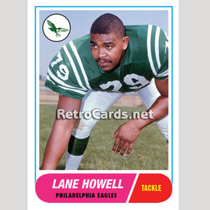 1968T Lane Howell Philadelphia Eagles