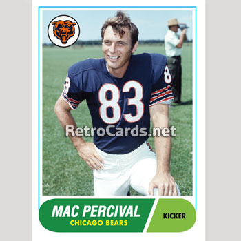 1973 Chicago Bears Team Issued Mac Percival 7" x 8 5/8"