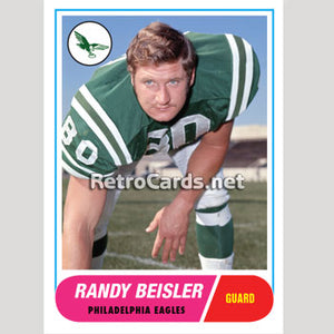 1968T Randy Beisler Philadelphia Eagles