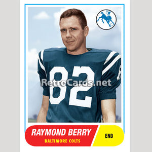 1968T Raymond Berry Baltimore Colts