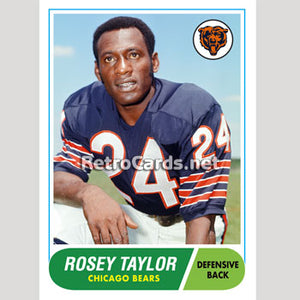 1968T Rosey Taylor Chicago Bears