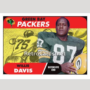 WILLIE DAVIS Photo Picture Green Bay PACKERS Football 