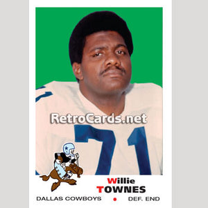 1969T Willie Townes Dallas Cowboys
