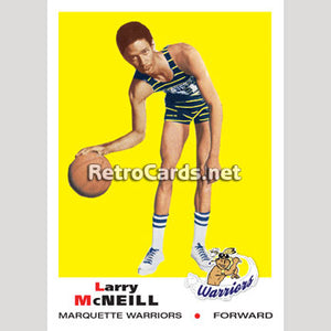 1969 Larry McNeil Marquette Warriors