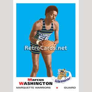 1969 Marcus Washington Marquette Warriors