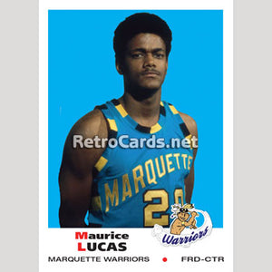 1969 Maurice Lucas Marquette Warriors