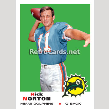 1969T Rick Norton Miami Dolphins
