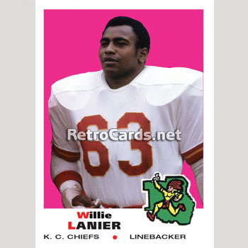 1969T Willie Lanier Kansas City Chiefs – RetroCards