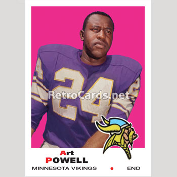1969T-Art-Powell-Minnesota-Vikings