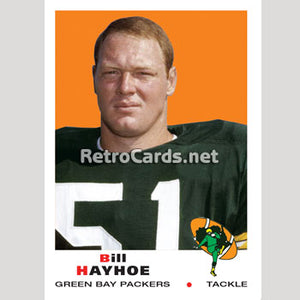 1969T Bill Hayhoe Green Bay Packers