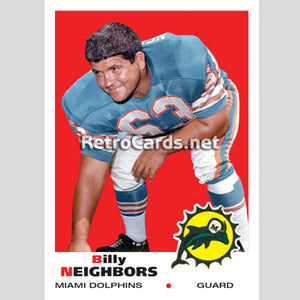1969T Billy Neighbors Miami Dolphins