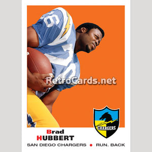 1969T Brad Hubbert San Diego Chargers