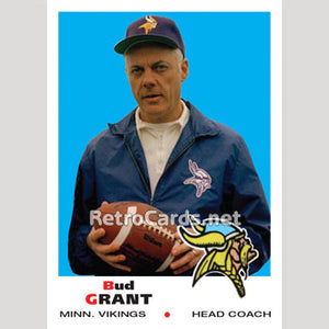 1969T Bud Grant Minnesota Vikings