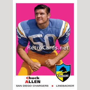 1969T Chuck Allen San Diego Chargers