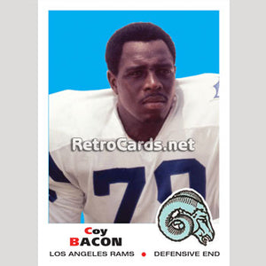1969T Coy Bacon Los Angeles Rams