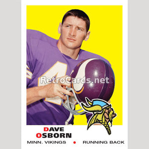 1969T Dave Osborn Minnesota Vikings