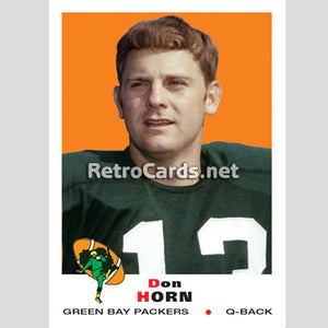 1969T Don Horn Green Bay Packers