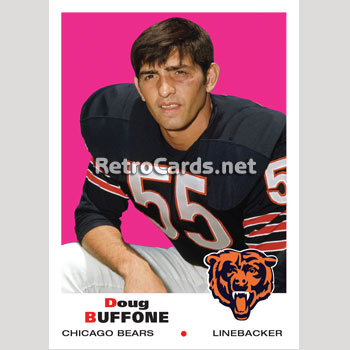 1969T Chicago Bears RetroCards Set
