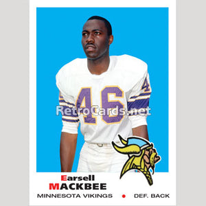 1969T Earsell Mackbee Minnesota Vikings