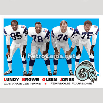 the fearsome foursome of the los angeles rams