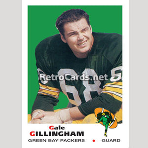 1969T Gale Gillingham Green Bay Packers
