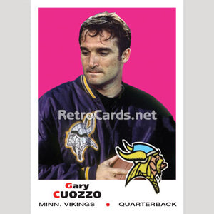 1969T Gary Cuozzo Minnesota Vikings