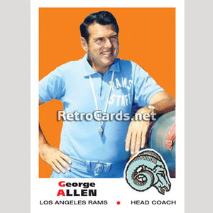 1969T George Allen Los Angeles Rams